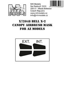 Bell X2 Canopy Masks  (AZ Models) extern and intern  X72048