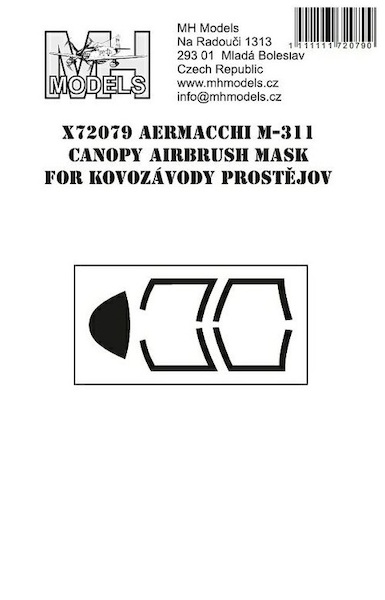 Aermacchi M311 Canopy Airbrush Masks (KP)  X72079