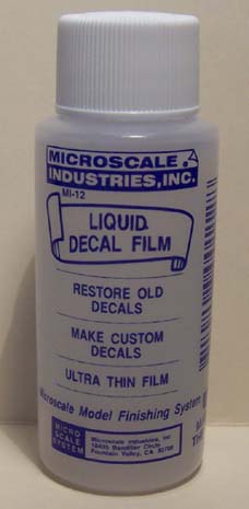 Micro liquid decal film, restoring old cracked decals  MI-12