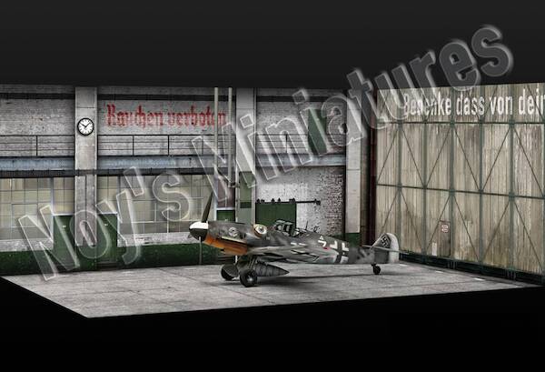 Airbase Tarmac Sheet: WWII Luftwaffe Fighter Hangar (Inside)  144037