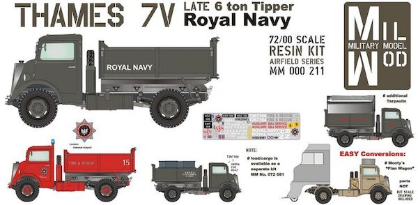 Thames 7V Late 6 ton Tipper (Royal Navy)  MM000-211