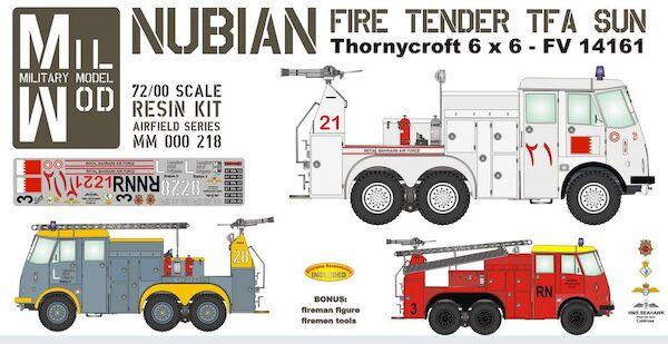 Nubian TFA 6x6 5 ton Thorneycroft Fire tender (Royal Navy, RAF and Royal Bahrain AF)  MM000-218