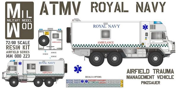 Pinzgauer 6x6 Airfield Trauma Management Vehicle (ATMV) (Royal Navy)  MM000-223