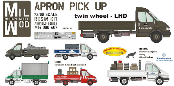 Ford Transit Apron Pick up twin wheel LHD (Luftwaffe, etc)  MM000-407