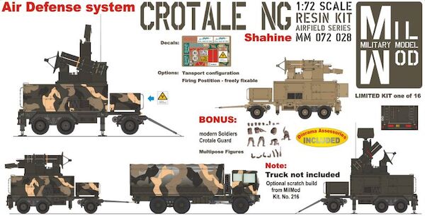 Crotale NG - Air Defense System on trailer (BACK IN STOCK)  MM072-028