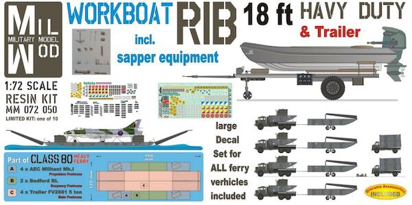 RIB Workboat 18ft & sapper tools  MM072-050