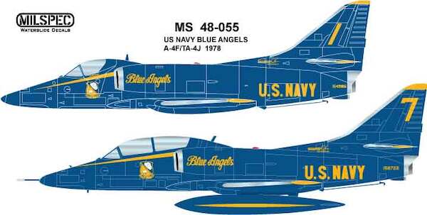 A4F/TA4J Skyhawk (Blue Angels 1978 season)  MILSPEC48-055