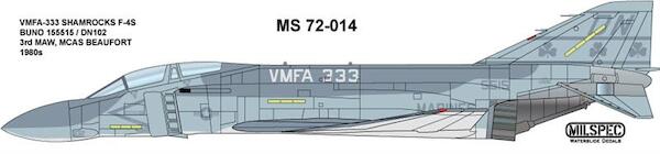 F4S Phantom (VFMA33 'Shamrocks")  MILSPEC72-014
