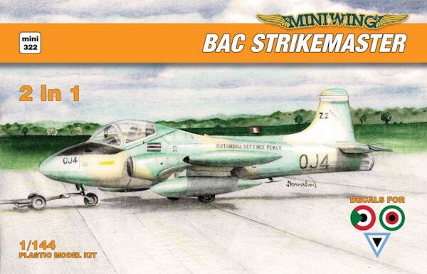 BAC Strikemaster (Kuwait, Sudan, Botswana) 2 kits included  MINI322