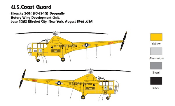 Sikorsky HO-3S-IG Dragonfly (US Coast Guard)  MINI337
