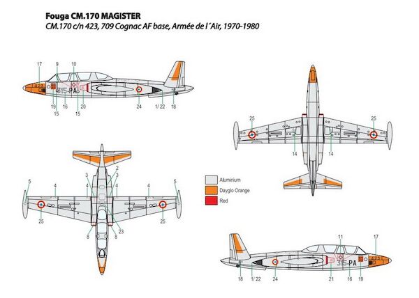 Fouga CM170 Magister (Arme de lAir)  MINI351