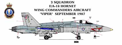 F/A18A Hornet (3 sq RAAF - Viper Scheme)  AAF-7203