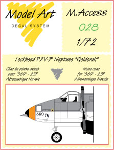 P2V-7 Neptune  "Goldorak"- Aronautique Navale Replacement nose cone  maccess 28