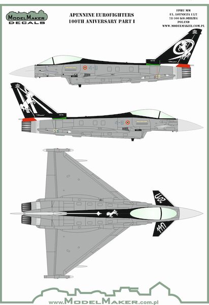 Apenine Eurofighters Italian Air Force  Part 1 100th Anniversary set  MMD-48141