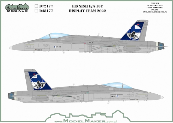 Finnish F/A18C Hornet Display team 2022  MMD-48177