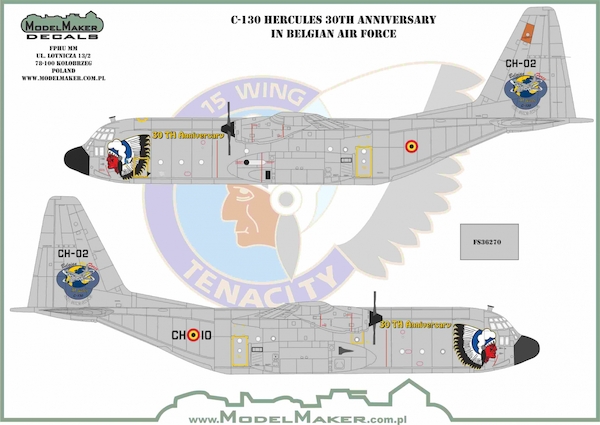 C130 Hercules (30th anniversary Belgian Air Force) (REVISED)  MMD-72030A