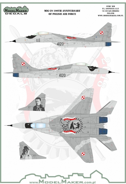 Mikoyan MiG29M Fulcrum "100th Anniversary of the Polish AF)  MMD-72124