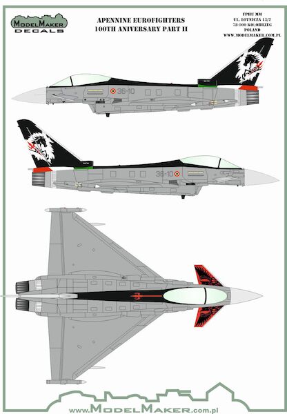 Apenine Eurofighters Italian Air Force  Part 2 100th Anniversary set  MMD-72142