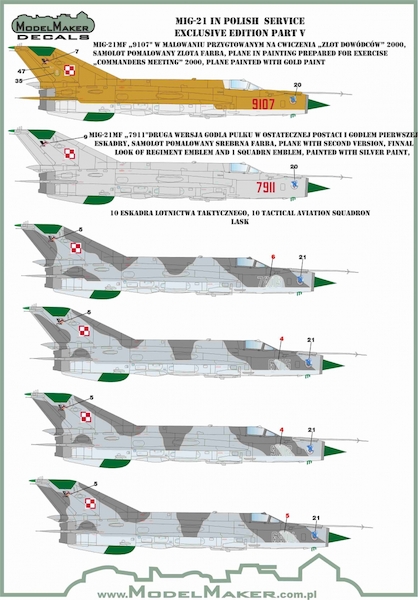 Mikoyan MiG21 in Polish service Exclusive edition Part 5  MMD-72154