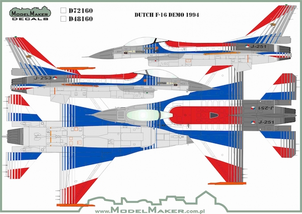 F16 Fighting Falcon Dutch Demo 1994 (BACK IN STOCK)  MMD-72160