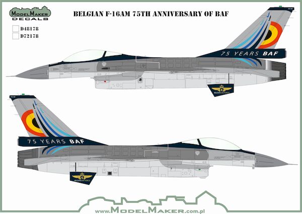 F16  Fighting Falcon  (Belgian AF 75th anniversary)  MMD-72178