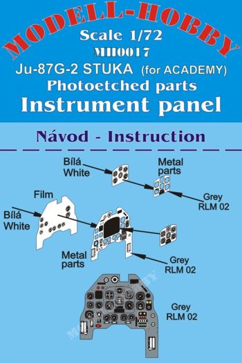 Junkers Ju87G-2 Stuka instrument panel (Academy)  K72917