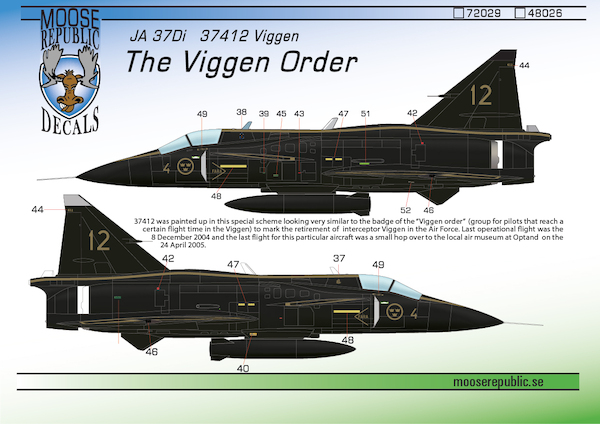 Saab 37 Viggen "37412 The Viggen Order"  48026