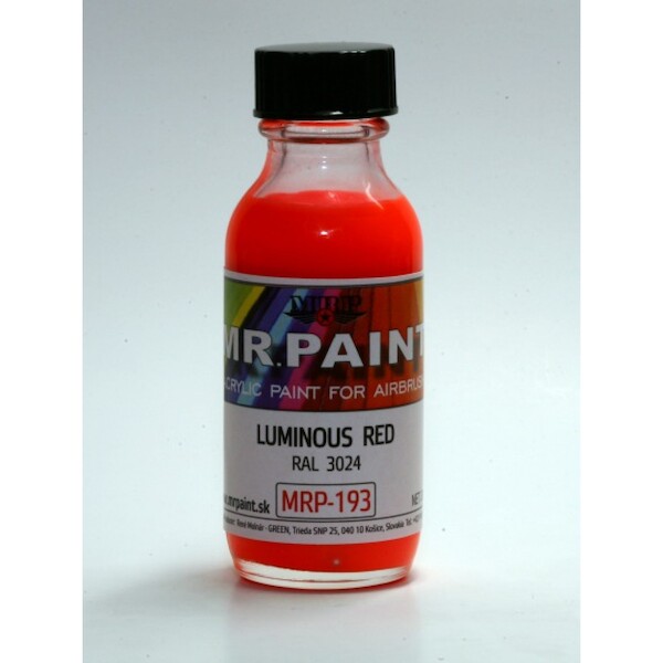 Luminous Red (RAL3024) (30ml Bottle)  MRP-193