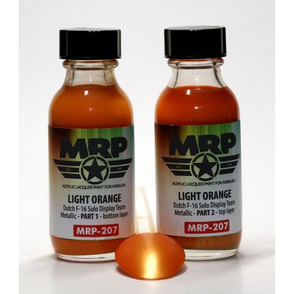 Dutch F16 Solo Display team Metalic Light Orange (2x 30ml Bottle)  MRP-207