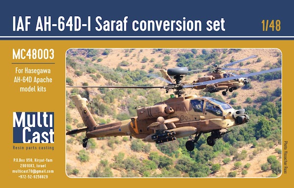 Israeli AF AH64D-1 Saraf Conversion kit (AH64D Hasegawa)  MC-48003