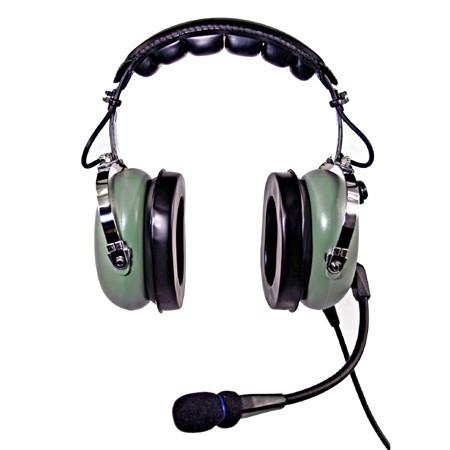 NicePower AN-1000A Passive noise cancelling General Aviation Headset (green)  AN-1000A-GR