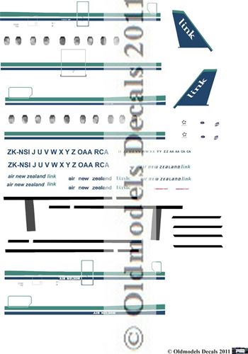 SA226 Metroliner (Air NZ link Teal/Blue Scheme)  OMD-SA226-7203