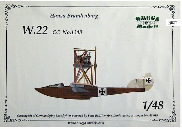 Hansa Brandenburg W22 cc no 1348  48019