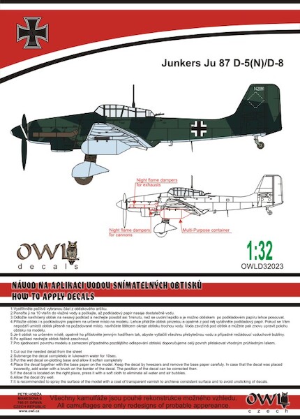Junkers Ju87D-5(N), D-8  OWLD32023