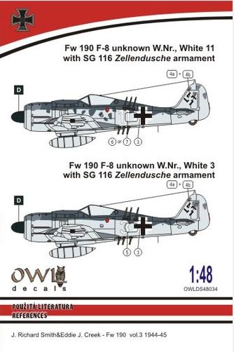 Focke Wulf FW190F-8 "With SG116 Armament"  OWLDS48034