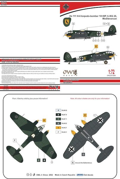 Heinkel He111H-6 Torpedo Bomber  OWLDS48085