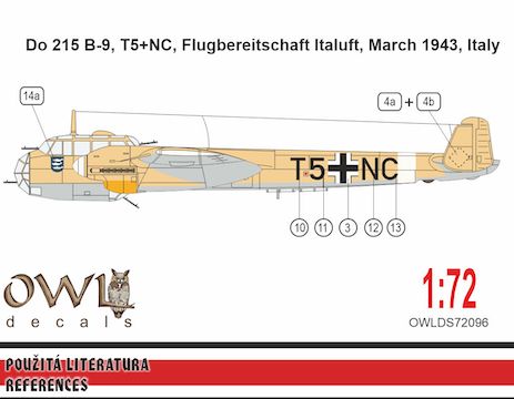 Dornier Do215B-9 (T5+NC, Flugbereitschaft Itaflug, Italy March 1943)  OWLDS48096