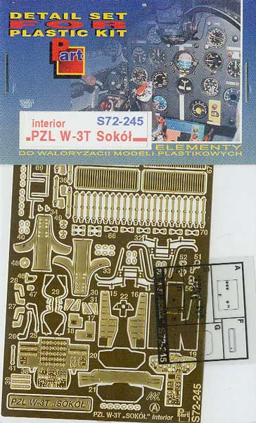 Detailset PZL W2T Sokol Interior (AJ Model)  S72-245