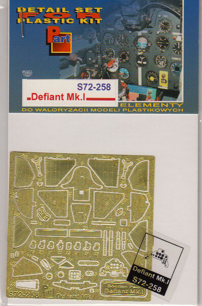 Detailset Boulton Paul defiant MK1 (Airfix)  S72-258