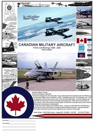 Canadian Military Aircraft Finish and Markings 1968-2004 (RESTOCK)  CAF