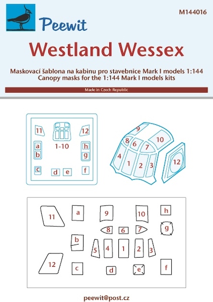 Westland Wessex Canopy masking (MK1)  M144016