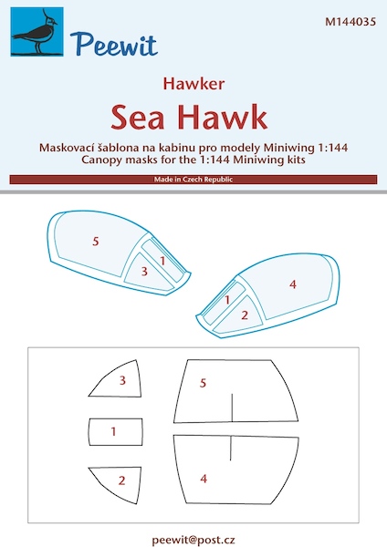 Hawker Sea Hawk Cockpit  Mask (Miniwings)  M144035
