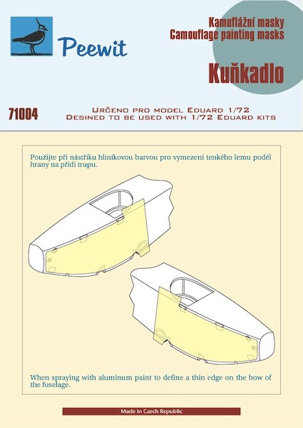 Kunkadlo painting masks for forward Fuselage(Eduard)  m71004