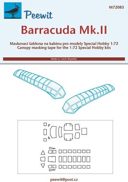 Fairey Barracuda Cockpit Mask (Special Hobby)  M72083