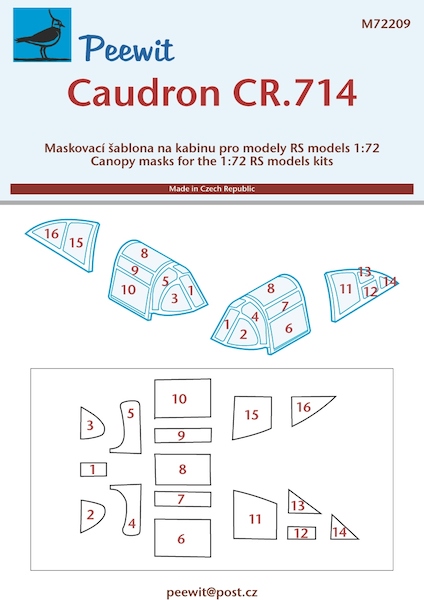 Caudron CR714 Canopy masking (Sword)  M72209