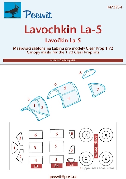 Lavochkin La5 Canopy and wheels (Clearprop)  M72234