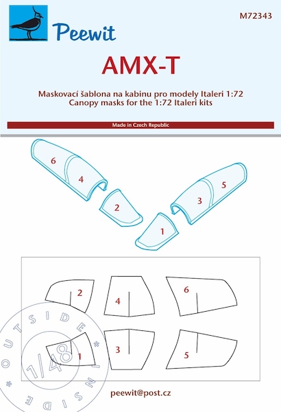 AMX-T  Canopy mask (Italeri)  M72343