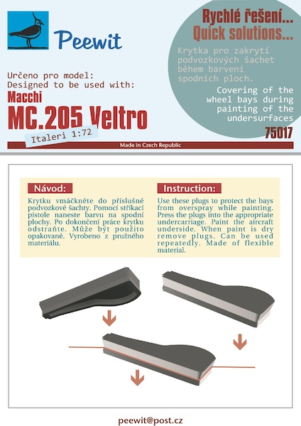 Plastic Paint masks Macchi MC205 Veltro (Italeri)  M75017