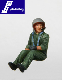 French helicopter pilot of the 90's seated  481121