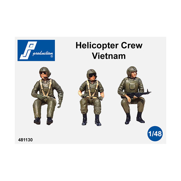 Helicopter Crew seated, vietnam Era (3 figures)  481130
